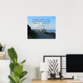 2 Korinther 12:9 Mein Gnade ist ausreichend ... Poster (Heimbüro)