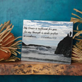 2 Korinther 12:9 Meine Gnade ist ausreichend für S Fotoplatte (Seite)