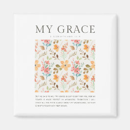 2 Korinther 12:9 Meine Gnade ist ausreichend für S Magnet