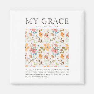 2 Korinther 12:9 Meine Gnade ist ausreichend für S Magnet