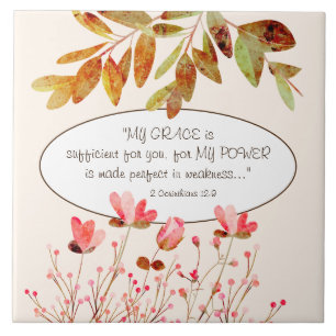 2 Korinther 12:9 MY GRACE ist ausreichend für Sie Fliese