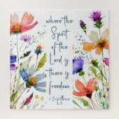 2 Korinther 3:17 Freedom Bible Verse Puzzle (Vertikal)