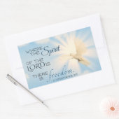 2 Korinther 3:17 ...Freedom Bible Verse Rechteckiger Aufkleber (Umschlag)