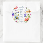 2 Korinther 3:17 Freedom Bible Verse Runder Aufkleber (Tasche)