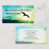 2 Korinther 3:17 Freedom Bible Verse Visitenkarte (Vorne/Hinten)