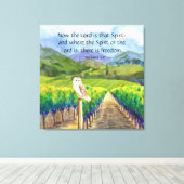 2 Korinther 3:17 Leinwanddruck (Insitu (Holzboden))