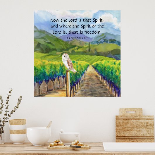 2 Korinther 3:17 Poster (Küche)