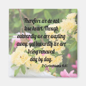 2 Korinther 4:16 Magnet (Vorne)