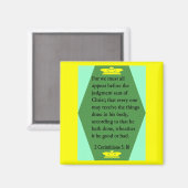2 Korinther 5:10 Magnet (Vorderseite/Rückseite)