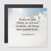 2 Korinther 5:17, Bibelverse, Magnetkarte (Vorne/Hinten)