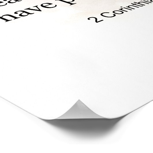 2 Korinther 5:17, Bibelverse, Poster (Ecke)