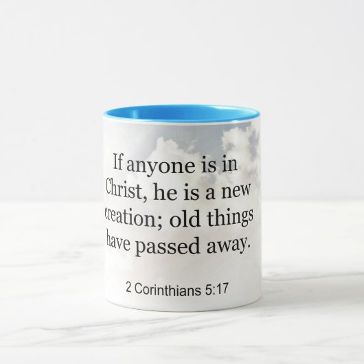 2 Korinther 5:17, Bibelverse, Tasse (Zentrum)