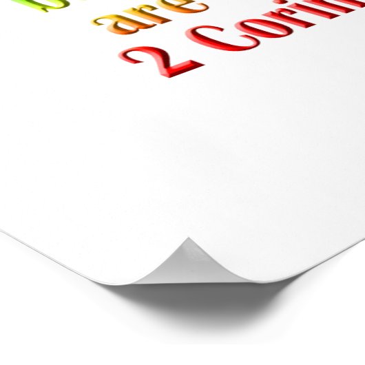 2 Korinther 5:17 Englisch Poster (Ecke)