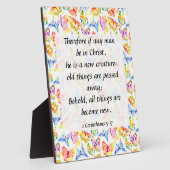 2 Korinther 5:17 Plaque Fotoplatte (Seite)