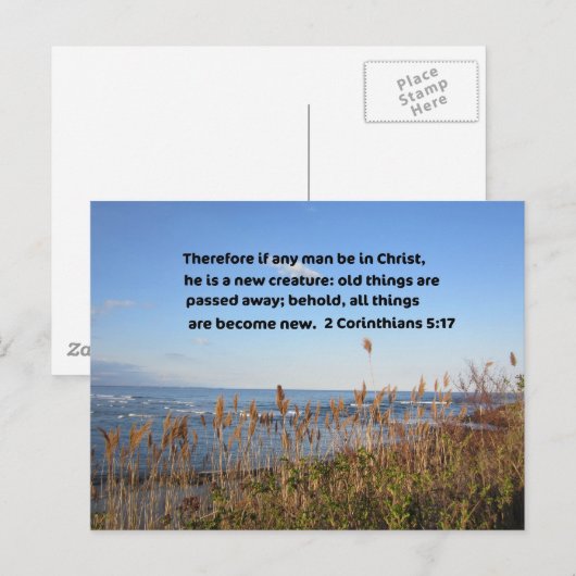 2 Korinther 5:17 Postkarte (Vorne/Hinten)