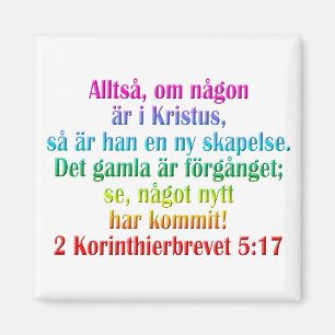 2 Korinther 5:17 Schwedisch Magnet