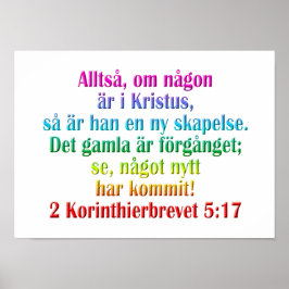 2 Korinther 5:17 Schwedisch Poster