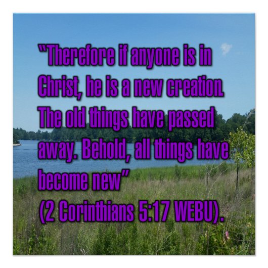 2 Korinther 5:17 WEBU Poster (Vorderseite)