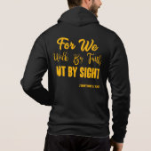 2 Korinther 5:7 Bibelverse KJV Vollzip Männer Hoodie (Rückseite)