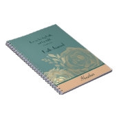 2 Korinther 5:7 für uns leben von Glaube Sage grün Notizblock (Rechte Seite)