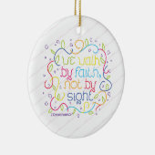 2 Korinther-5:7 gehen wir durch Glauben, nicht Keramik Ornament (Rechts)