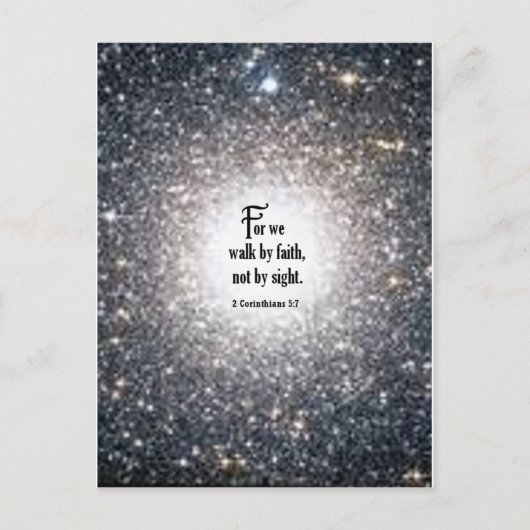 2 Korinther-5:7 Postkarte (Vorderseite)
