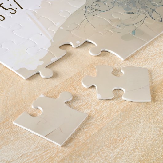 2 Korinther 5:7 Wir gehen durch das Glaubensbibelv Puzzle (Seite)