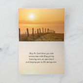 2 Korinther 5:7 zu Fuß durch den Sonnenuntergang d Karte (Innenseite)