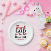 2 Korinther 9:15 Bibelverse Design I Pappteller (Party)