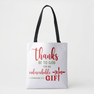 2 Korinther 9:15 Dank an die Gottessprache Tasche
