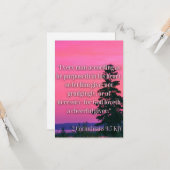 2 Korinther 9:7 KJV Bible Verse Flachgrüße Karte (Vorderseite/Rückseite Beispiel)