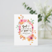 2 Korinther 9:8 Gott ist in der Lage, Gnade zu mac Postkarte (Stehend Vorderseite)
