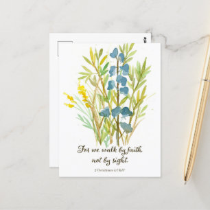 2. Korinther Wandeln durch Glauben Schrift Gebetsk Postkarte