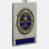 2. Korps Support Command Desert Storm Veteran  Banner-Ornament Silber (Rechts)