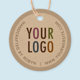 2" Kraft Custom Circle Round Hang Tags mit String Geschenkanhänger