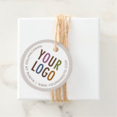 2" Kraft Custom Circle Round Hang Tags mit String Geschenkanhänger (Beispiel)