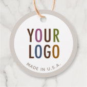 2" Kraft Custom Circle Round Hang Tags mit String Geschenkanhänger (Rückseite)