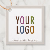 2" Kraft Square Hang Tags mit String Custom Logo Geschenkanhänger (Vorderseite)