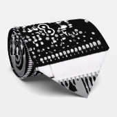 2 Krawatte Circuit Black and White (Gerollt)