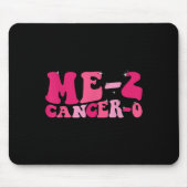 2 Krebs 0 I Beat Cancer zweimal Groovy Retro Sur Mousepad (Vorne)
