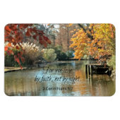 2 Krinthen 5:7 Denn wir leben durch Glauben Magnet (Horizontal)