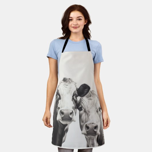 2 Kühe, die dir die barbeque Schürze beobachten (Getragen)