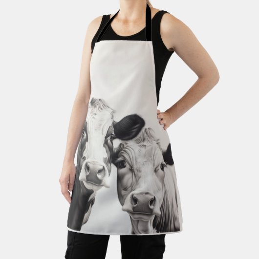 2 Kühe, die dir die barbeque Schürze beobachten (InSitu)