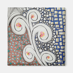 2" Kunst des Magnet-w/Original Magnet