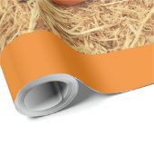 2 Kürbis Geschenkpapier (Rolleneckpunkt)