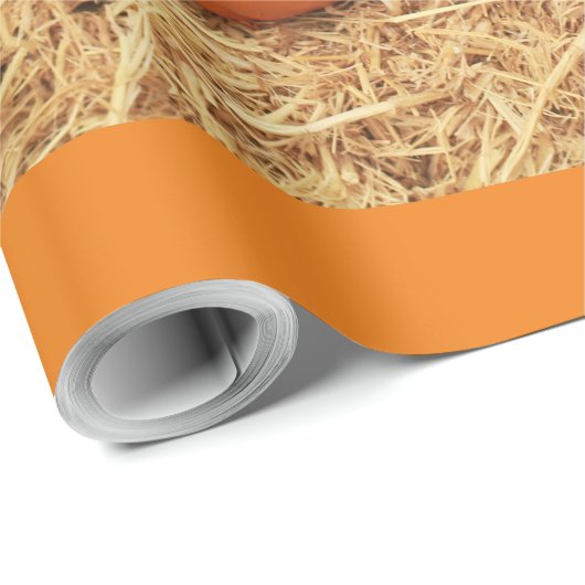 2 Kürbis Geschenkpapier (Rolleneckpunkt)