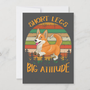 2 kurze Beine große Einstellung Corgi Einladung
