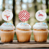 2" Langusten Birthday Cupcake Toppers