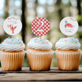 2" Langusten Birthday Cupcake Toppers