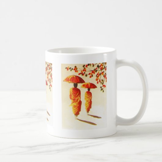 2 laotianische buddhistische Mönche Kaffeetasse (Rechts)